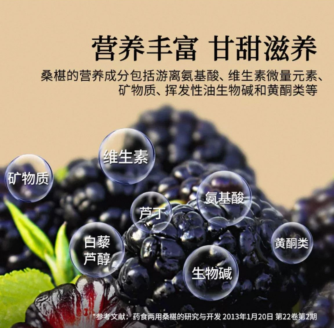 北京同仁堂 Tong Ren Tang|桑椹 200g Sang Shen (Mulberry)|果实饱满 光泽紫黑|甘甜滋养 营养丰富