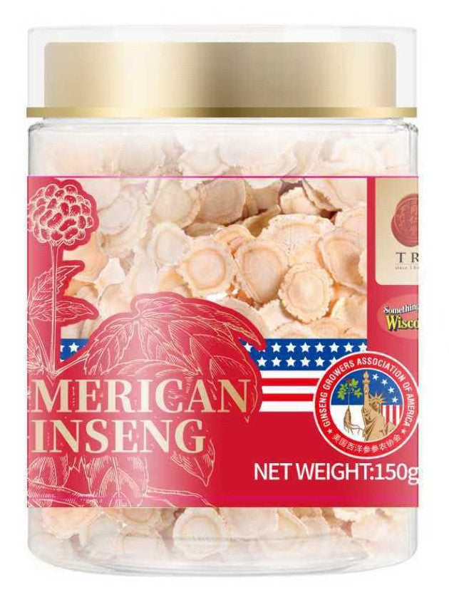 北京同仁堂美国威州花旗参 参片-2# 150g TRT American Wisconsin Ginseng Slices- 2# 150g