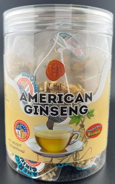 北京同仁堂美国威州花旗参 参片袋泡茶 75g (3g x25 袋) TRT American Wisconsin Ginseng Slices Tea Bags 75g (3g x25 bags)