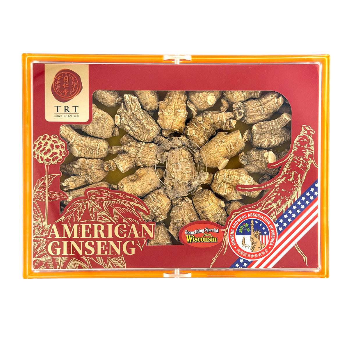 北京同仁堂美国威州花旗参 中泡面礼盒 180g TRT American Wisconsin Ginseng Medium Pearl Roots Gift Set 180g