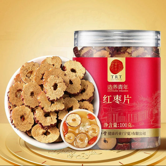北京同仁堂 Tong Ren Tang｜红枣片 100g Sliced Red Dates｜源自宁夏｜自然晒干 香气浓郁