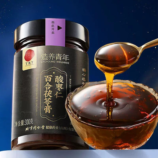 北京同仁堂 Tong Ren Tang｜酸枣仁百合茯苓膏 300g Suan Zao Ren Herbal Paste｜匠心选材 精心熬制｜蜂蜜低温浓缩
